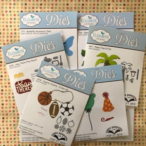 Karen Burniston props, charms, stand up helpers, butterfly accessories, pop up