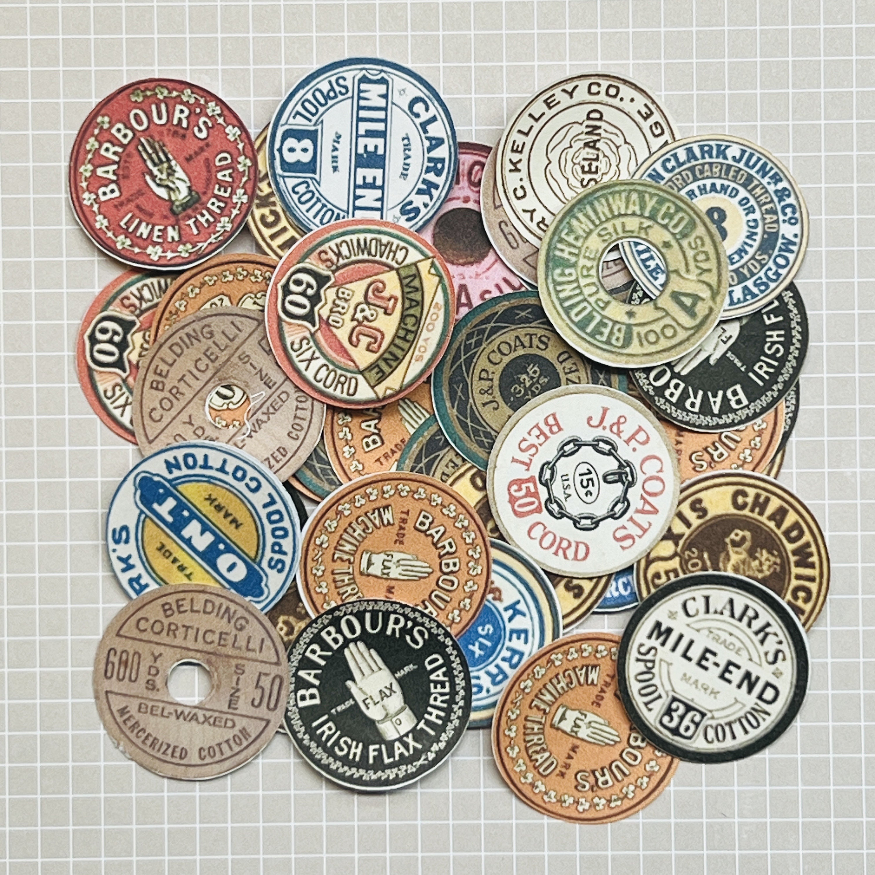 Spool Zone Sticker Vintage Spool Label Stickers. Paper Stickers, Thread Spool Antique ...