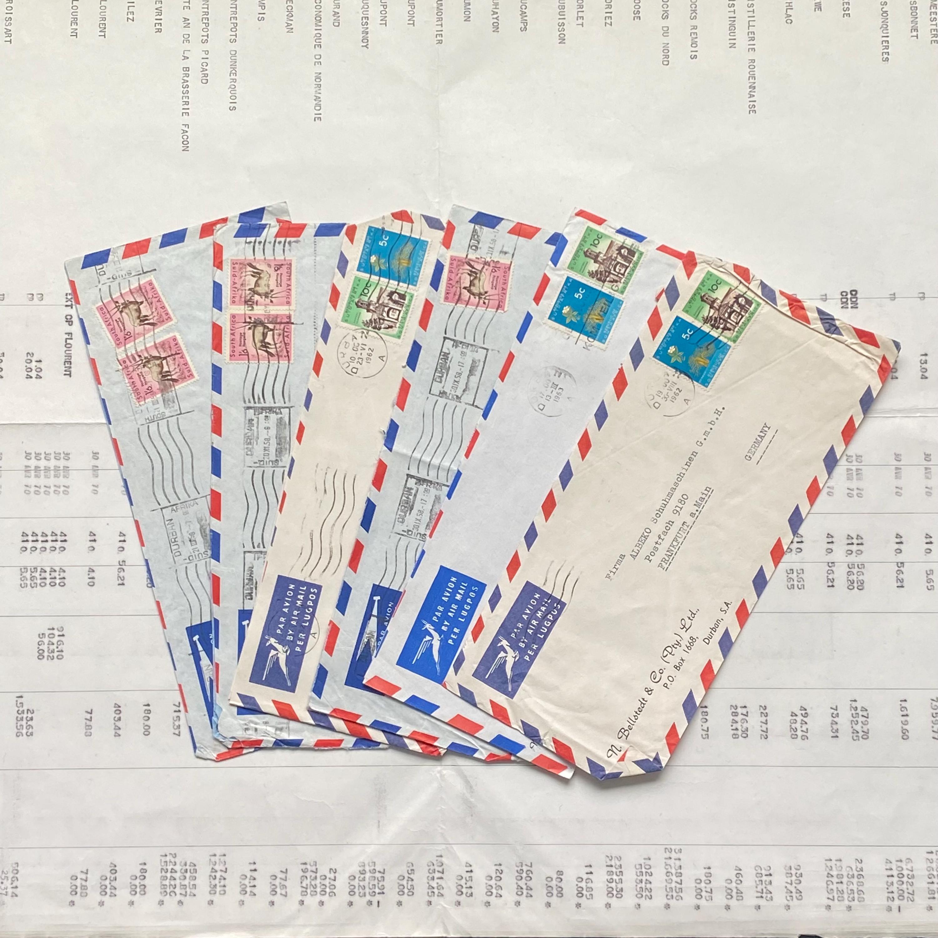 Vintage Airmail Envelopes From 1958-1962 - Etsy