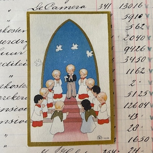 Jolie illustration religieuse pour enfants.