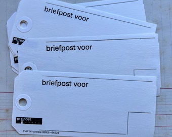 Shipping Tag, PTT POST - The Netherlands.
