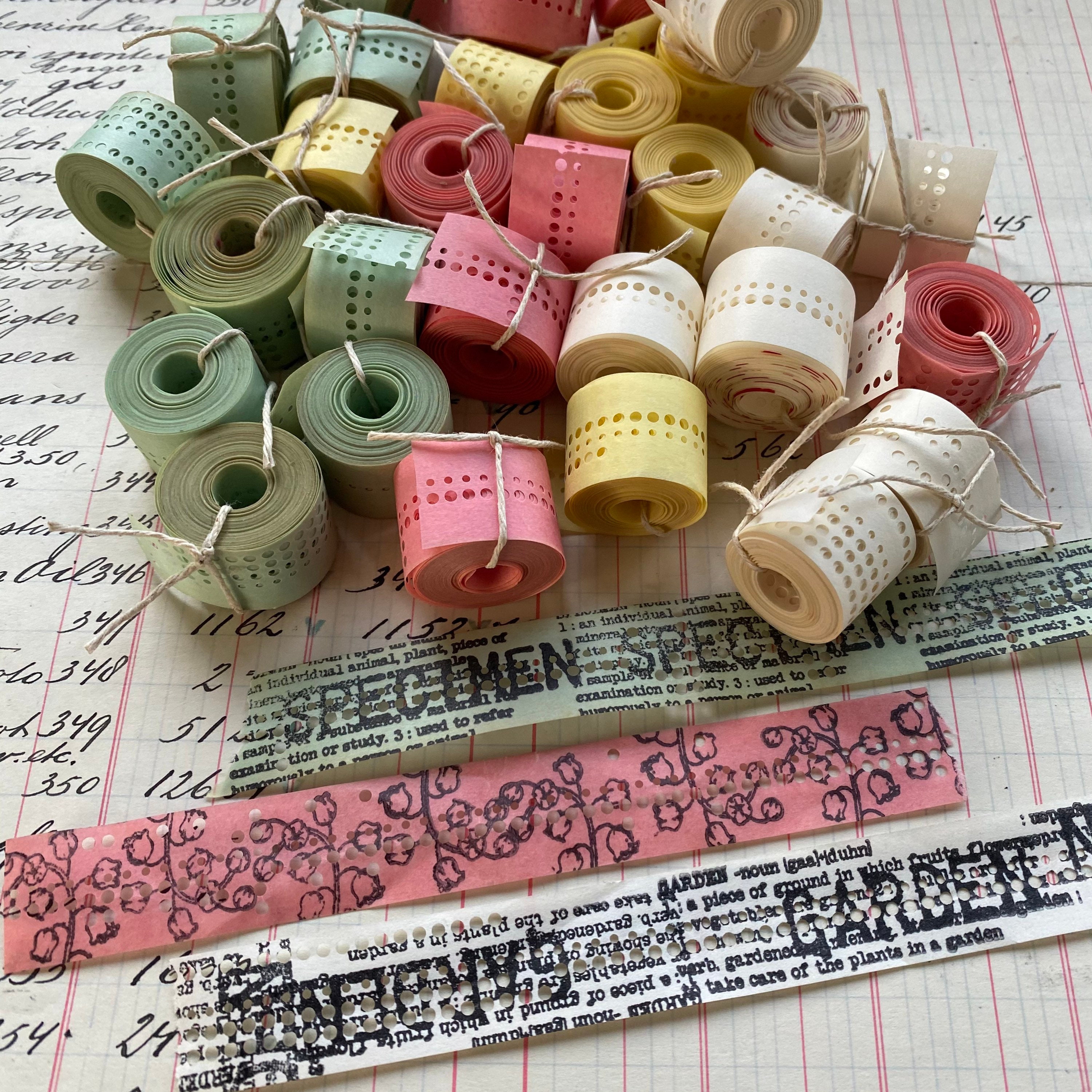 Mini Rolls of PUNCHED Teletype Paper Morse Code Paper. Etsy Australia