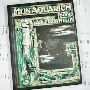 1925 - original Verkade album - Aquarium  collector cards complete 137 pcs. Fish illustrations, old