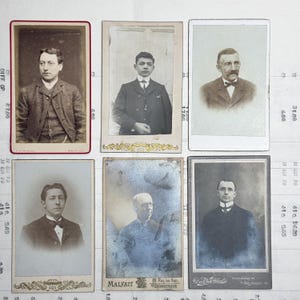 Con fotografías antiguas de hombres, hombres. Fechado a finales de 1800 y principios de 1900. Tarjetas de gabinete originales.