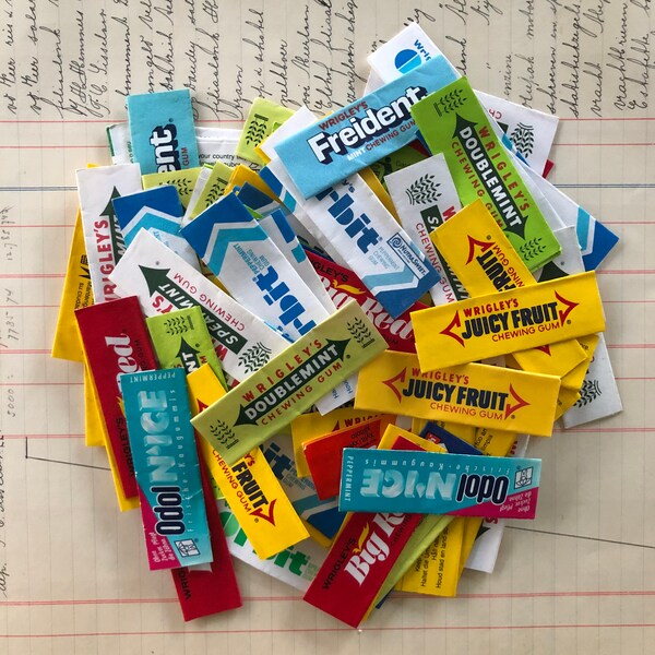 Chewing gum wrappers