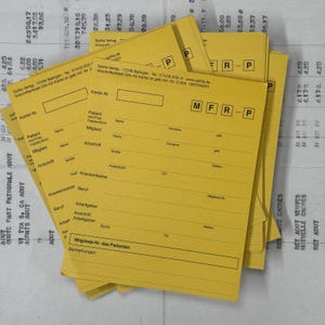 Complementos para tarjetas de registro de pacientes de odontología, fichas de índice de dentista, vintage