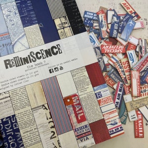 Erinnerungsbuch 7. Gemusterter Karton von Esther Glas für Elizabeth Craft Designs | Vintage Ephemera Designpapier - 64 x doppelseitiges Papier