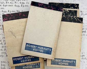 Vintage advertising notepad Robert Hubaut’s Coffee