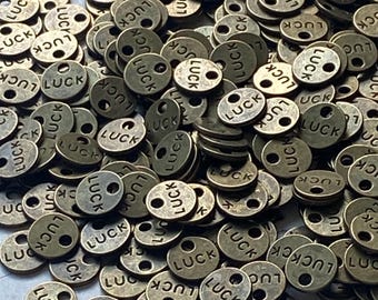 Glücksbringer. Set mit 12 Stück, Farbe: Antikbronze.