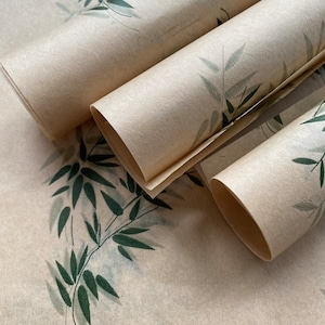 Natural color wrapping paper sheets - biodegradable