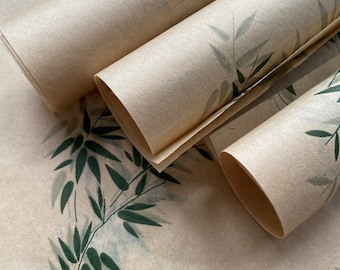 Natural color wrapping paper sheets - biodegradable