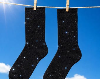 AG* Swarovski® Crystal Scatter Version_3.0  Crew Socks