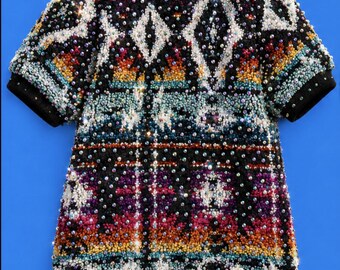 Swarovski Navajo Fleece Dog Sweater - AB Swarovski Crystal Edition