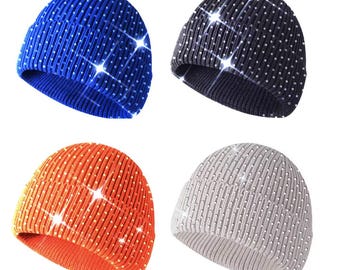 Swarovski Strass Mütze ( Unisex ) 100% Baumwolle ( ALLE FARBEN )