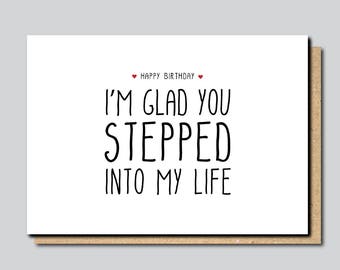 Stepdad Birthday card, Card for Stepdad, Stepfather Birthday card, Card for Stepfather, birthday card for stepdad, stepdad card, withpuns