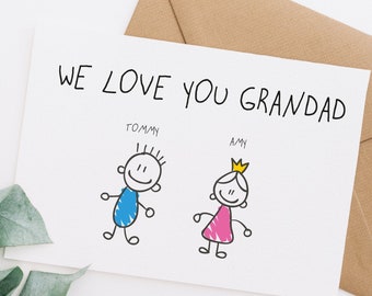Download Fathers Day Card Grandpa Etsy