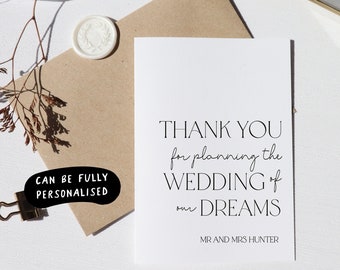 thank you card to wedding vendors, thank you card wedding planner, card to wedding planner, thank you letter to my wedding planner, co-a4