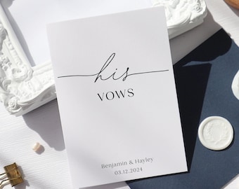 Carte elle et ses voeux, carte de voeux de mariage, carte de mariage de notre promesse, carte de mariage personnalisée, carte de voeux, cartes de voeux de elle, op95