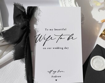 Carte de mariage future femme, future carte de mariage de ma belle femme, sur notre carte de mariage, carte de mariage personnalisée pour femme, rk-28