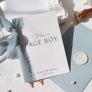 to our pay boy on our wedding day card, personalised page boy thank you card, thank you for being our page boy card, page boy gifts, ri-70