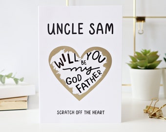 will you be my godfather card scratch, be my godfather card, godparents scratch off card, godmother proposal card, godfather proposal, kj68