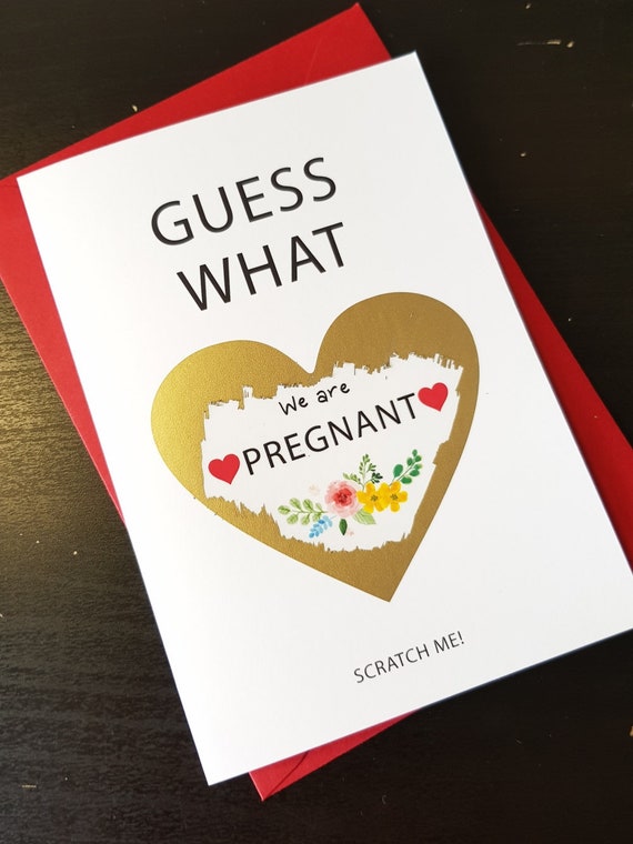 Pregnancy announcement Card for sister Pregnancy announcement Etsy