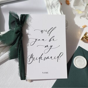 will you be my bridesmaid card personalised, can you be my bridesmaid card, personalised bridesmaid proposal cards, bridesmaid cards, rr-35