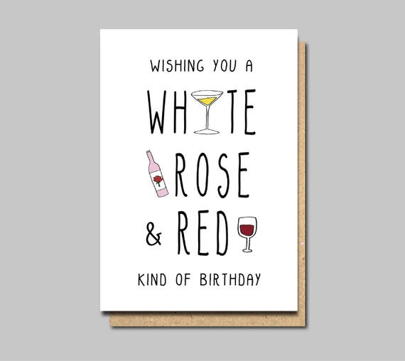 Verrassend Wijn verjaardag kaarten gelukkige verjaardag kaarten vriend | Etsy VB-93
