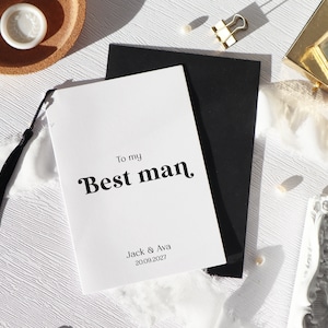 to my best man card, thank you for being my best man card, card for best man on my wedding day, personalised best man cards,  rr52