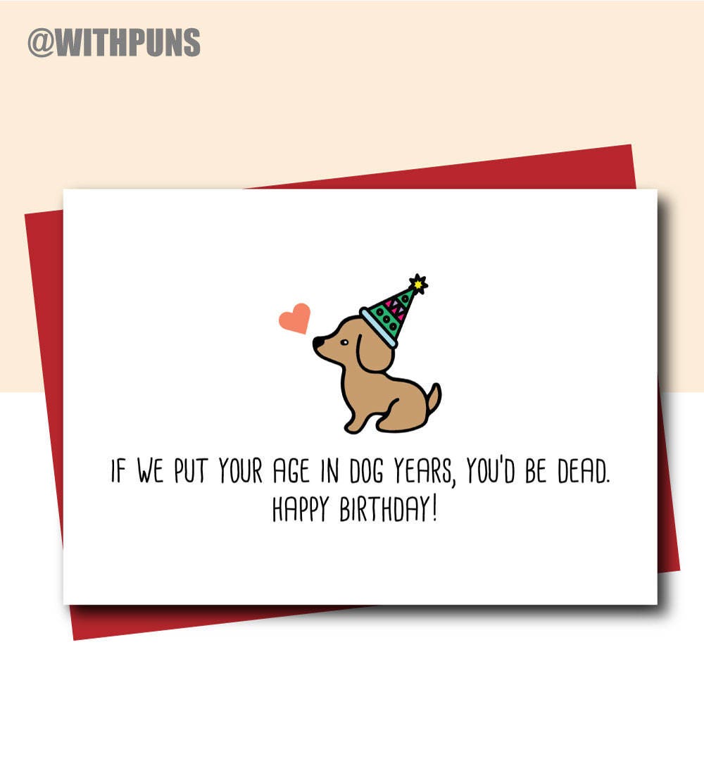 Funny Birthday Card Happy Birthday Card Dog Birthday Card - Etsy Israel Funny Birthday Card Happy Birthday Card Dog Birthday Card - Etsy Israel