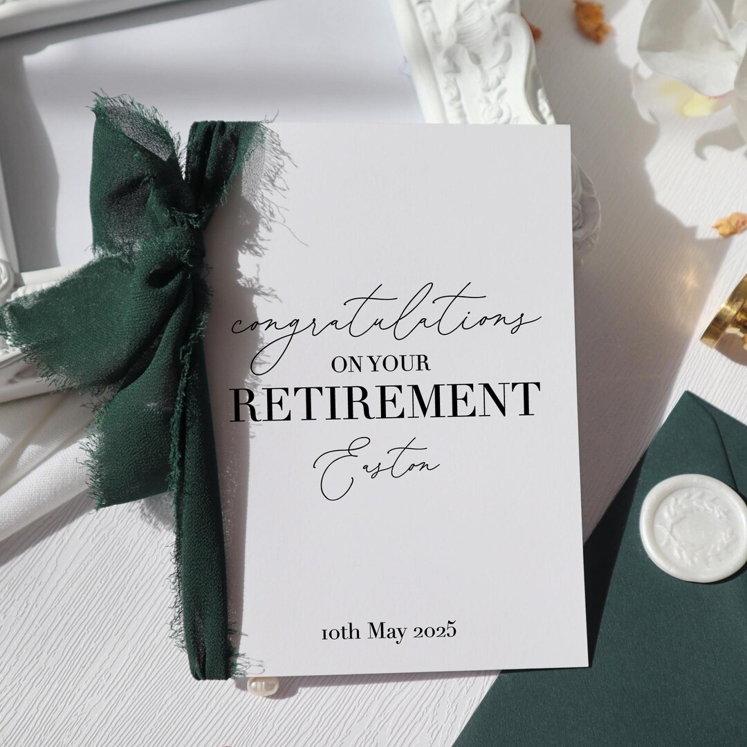 Friend Retirement Card, Retirement Card Personalised, Bestie Retirement