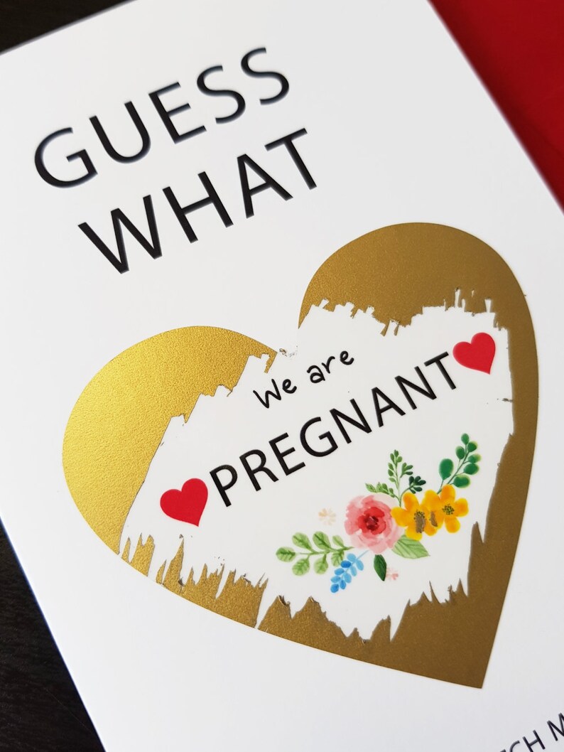 Pregnancy announcement Card for sister Pregnancy announcement Etsy