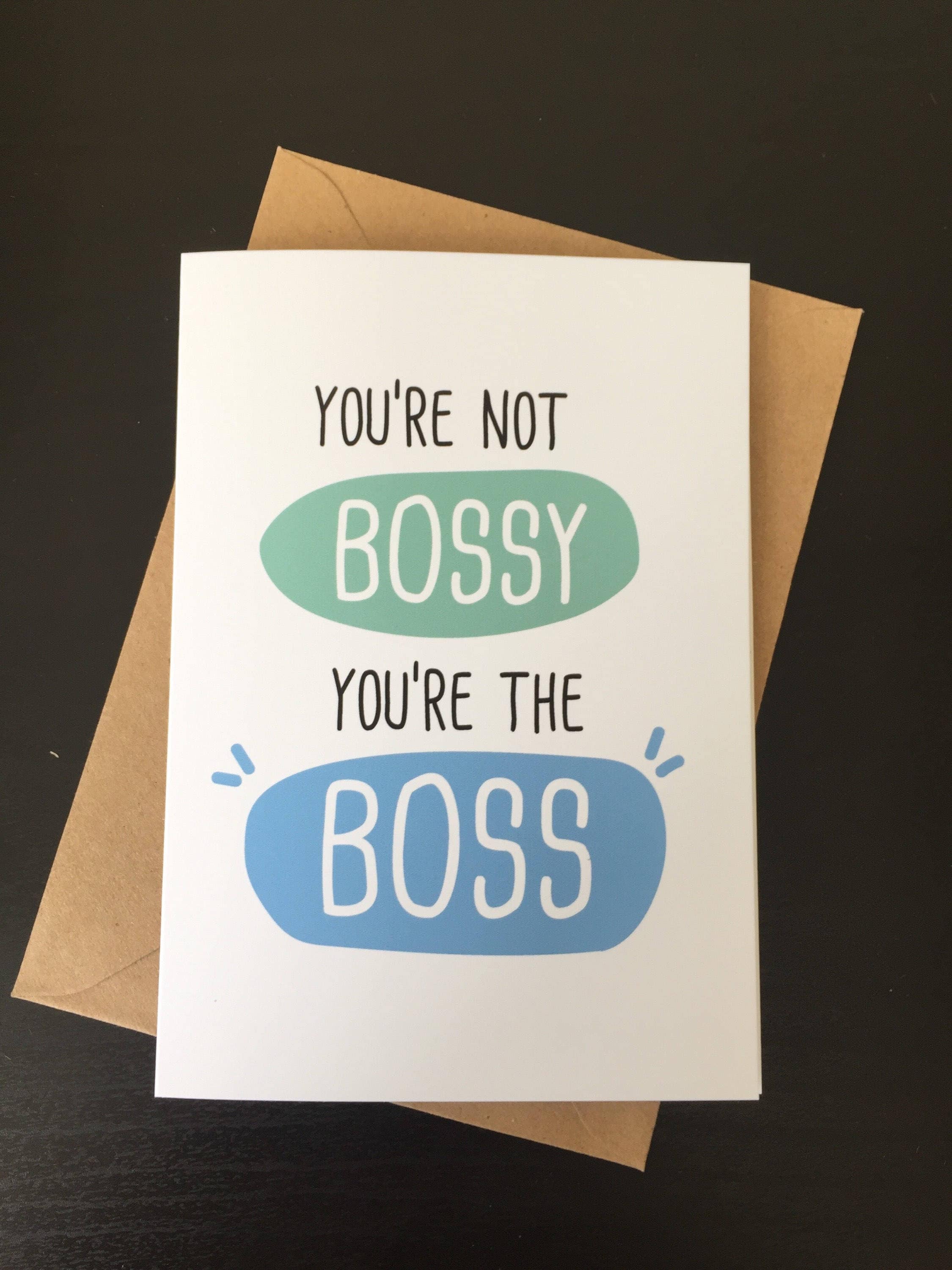 Card for Boss Boss Leaving Card Funny Boss Birthday Card Etsy UK