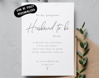 wedding day card for husband, card for groom on our wedding day, wedding day card for groom, wedding day card to groom, withpuns, co-a20