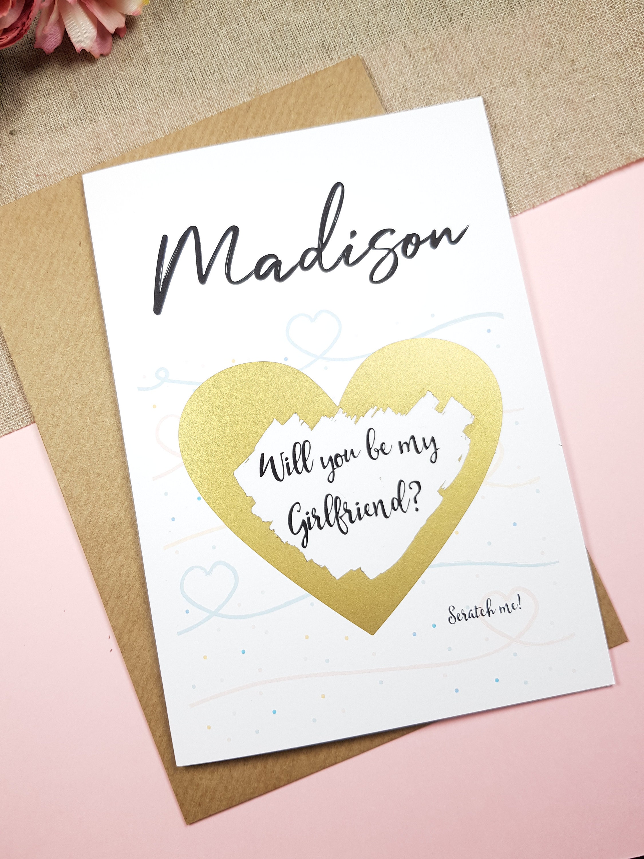 Will you be my girlfriend card will you be my boyfriend card Etsy