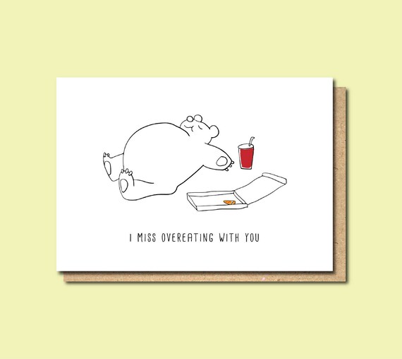 Funny Miss You Card Friendship Card Long Distance Card Miss - Etsy Ireland