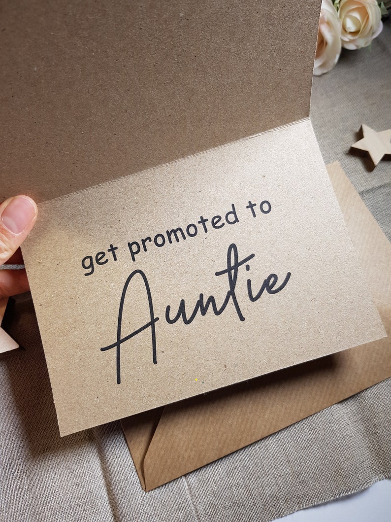 PA56 only the best sisters get promoted to auntie Pregnancy Pregnancy announcement Card Pregnancy announcement Scratch off card