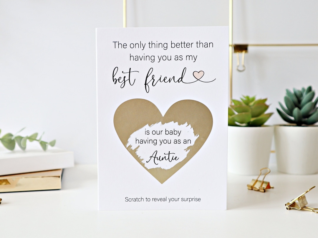 Pregnancy Announcement Scratch Card Pregnancy Announcement Etsy