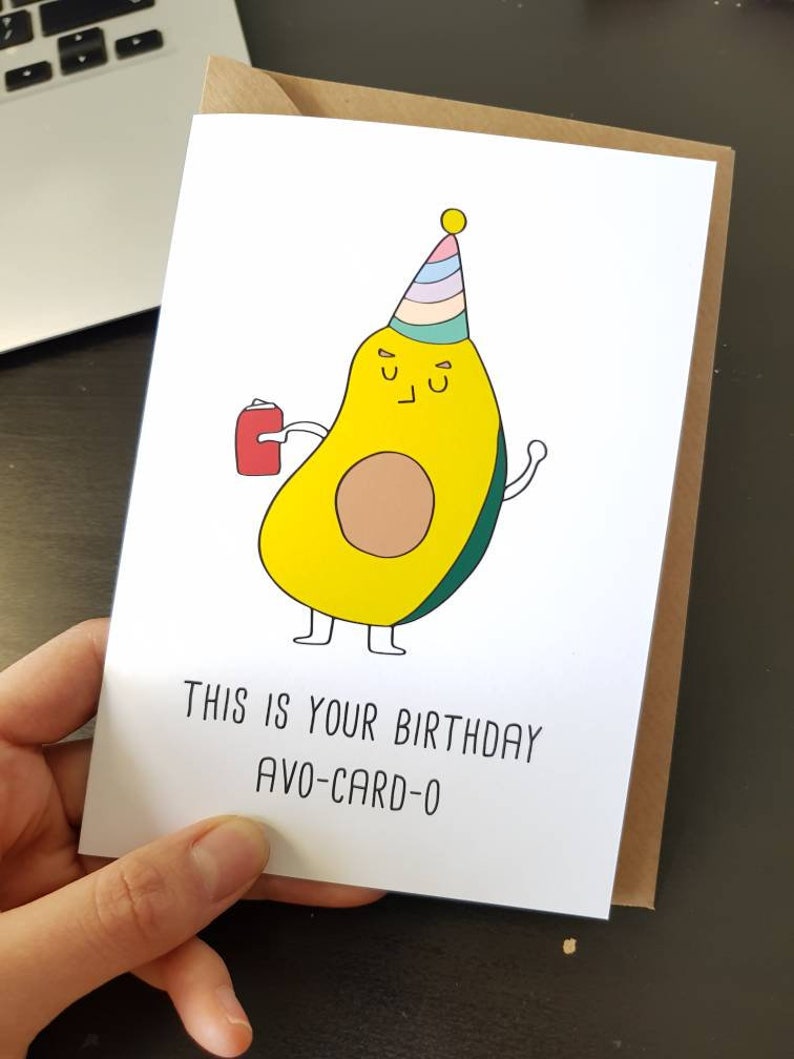 Lustige Geburtstagskarte Avocardo Karte AvocadoKarte Essen Etsy.de