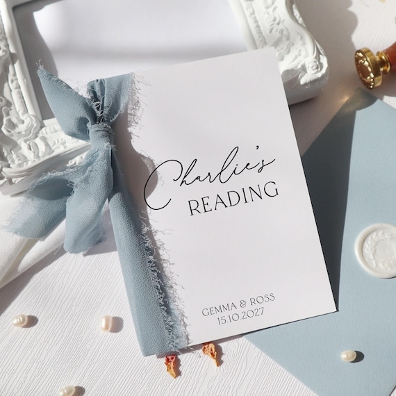 Wedding Reading Card, personalised wedding reading card, wedding reading poem card, reader wedding card, personalised reader card, rk-19