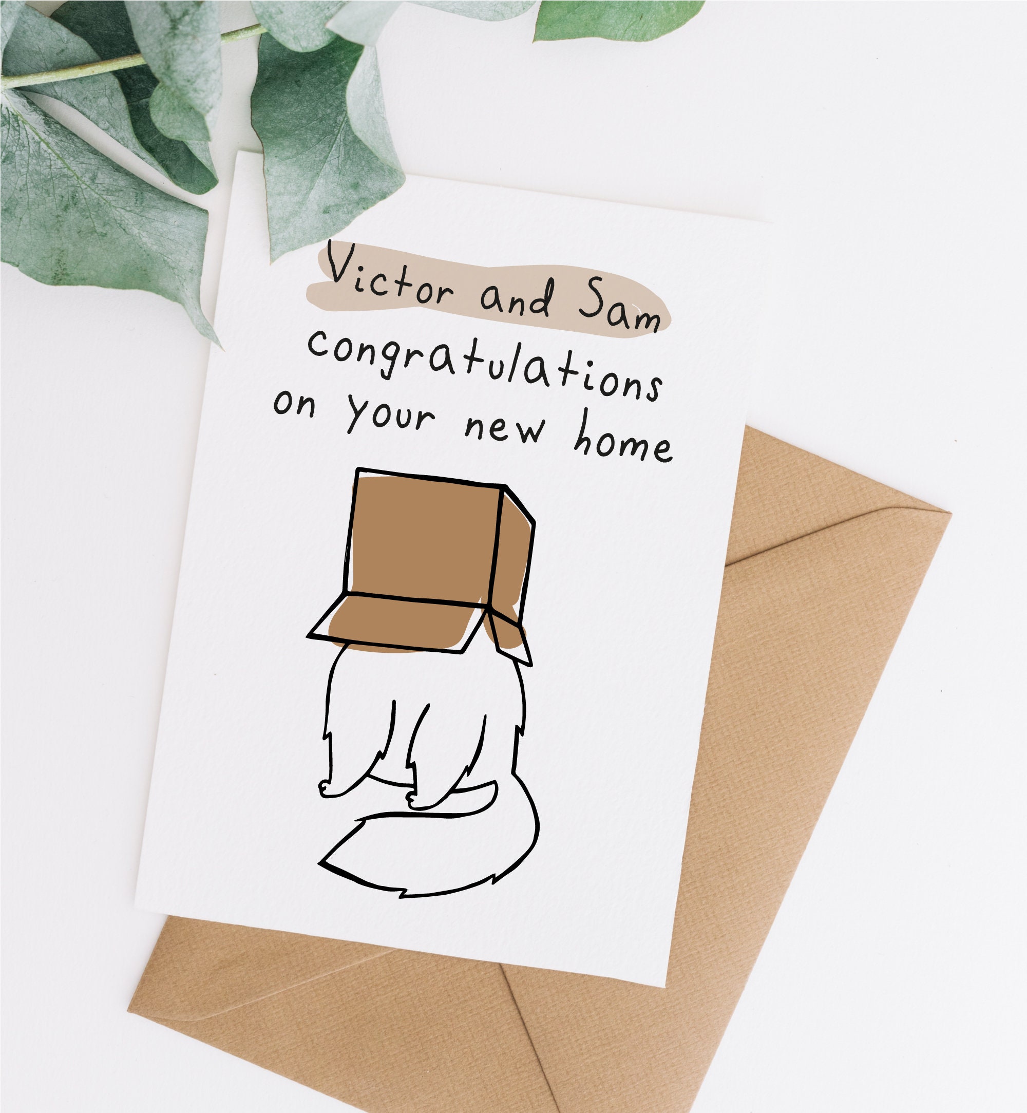 New Home Card Housewarming Card First House Card Funny New - Etsy