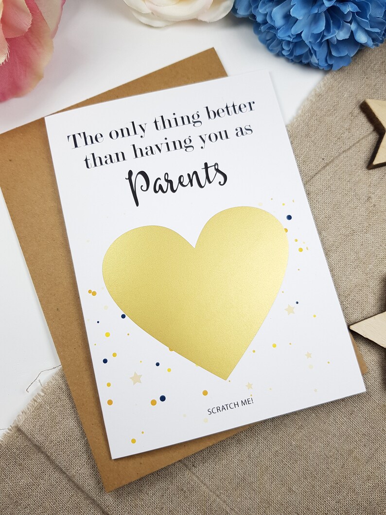 Pregnancy Announcement Card Grandparents Pregnancy Reveal Etsy UK
