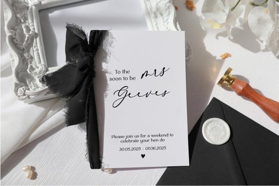Personalised Hen Party Card for bride,  persoanlised hen do card, card for bride to be, hen do invitation card,  hen celebration card, rr-77
