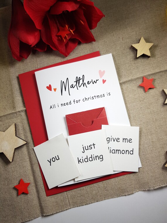 Christmas card for boyfriend Christmas card for husband | Etsy