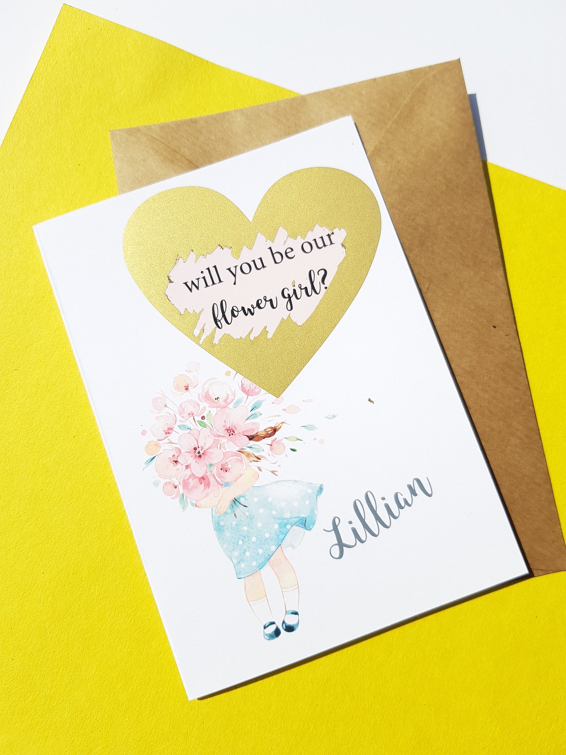 Flower Girl Proposal Flower Girl Proposal Card Flower Girl Etsy UK