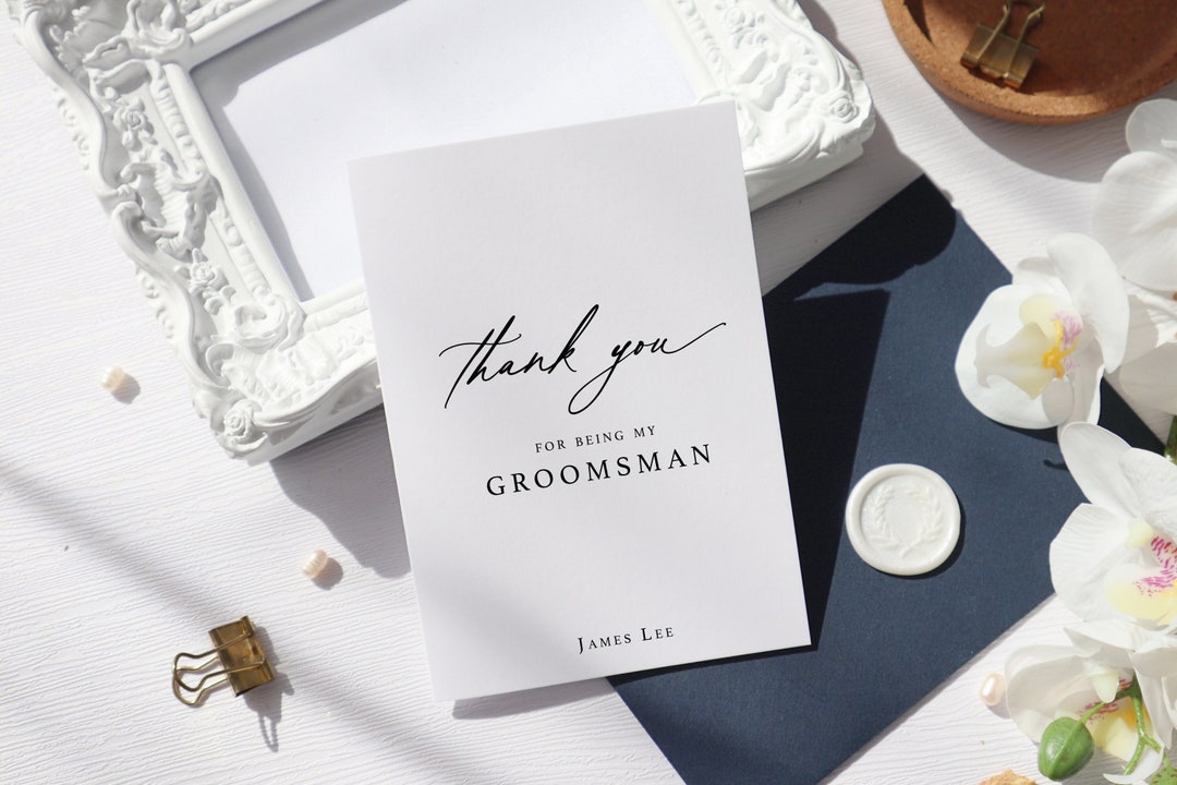 Personalised Groomsman Thank You Card Thank You For Being My Groomsman personalised-groomsman-thank-you-card-thank-you-for-being-my-groomsman