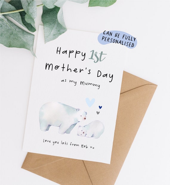 1st mother's day card first mothers day as my mummy card | Etsy