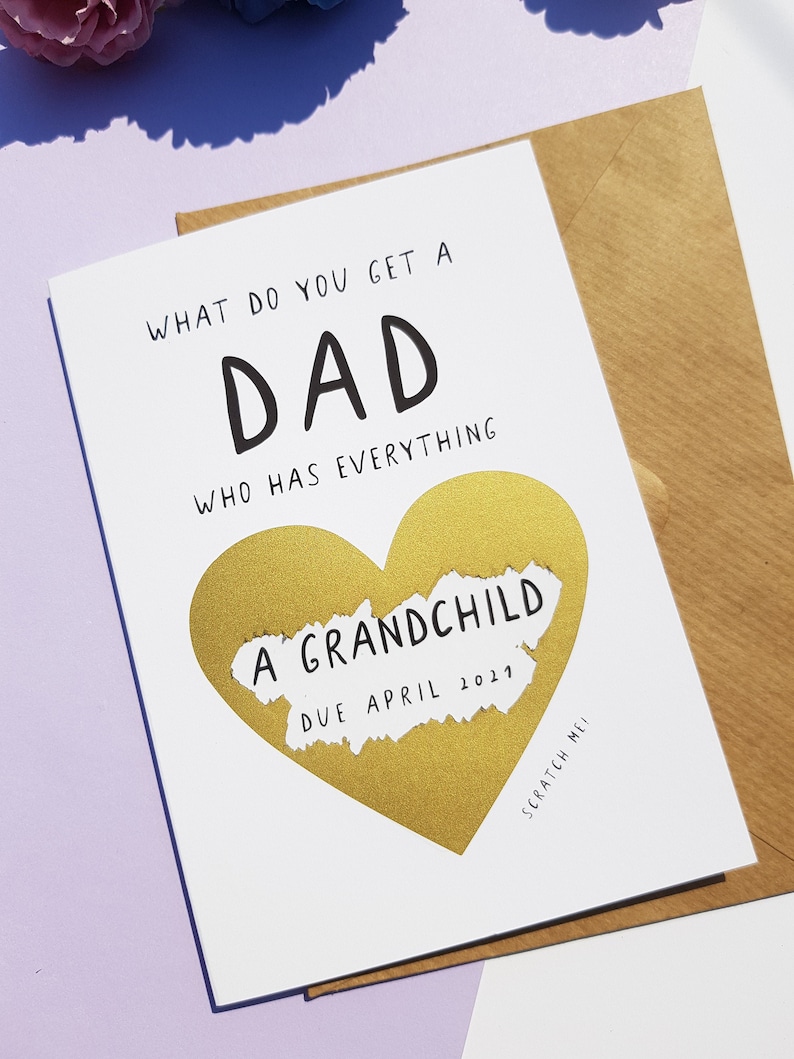 what do you get a dad who has everything card, pregnancy announcement card for dad, father's day card pregnancy announcement, withpuns, ap26 image 1