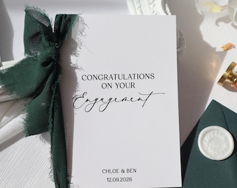 Congratulations card On Your Engagement card, you're engaged card, Engagement card for friends, personalised Engagement card, fj-43