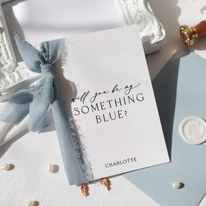 will you be my something blue card, be my something blue card, something blue card, personalised something blue card, withpuns, fj-71